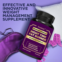 Fabricant de compléments alimentaires certifié GMP, OEM, marque privée, brûleur de graisse nocturne, capsules pour le bien-être métabolique et le soutien du sommeil