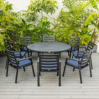 Ensemble de table basse et de chaises en rotin moderne en cinq pièces pour la maison, le jardin, le balcon, le patio, l'hôtel - pour le salon, la cour, l'extérieur