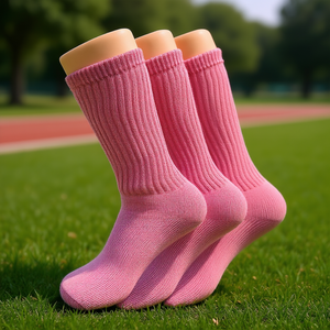 Calcetines Deportivos Casuales de Algodón Rosa para Mujer, 3 Pares, Marca Db - Product Image 2