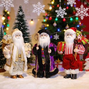 Figurine de Père Noël prête à être exposée, de 18 à 34 pouces, multicolore, décoration de Noël pour les fêtes - Product Image 1