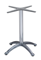 Piédestal en aluminium Continental à 4 pieds Flip Top Jardin Extérieur Café Pieds de table en métal Base de table à manger