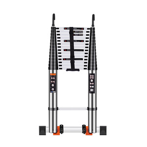 Échelle télescopique pour grenier, échelle pliante et chariot <span class=keywords><strong>en</strong></span> aluminium argenté, échelles <span class=keywords><strong>en</strong></span> aluminium contemporaines d'occasion pour hôpital, à vendre, 5 pièces - Product Image 2