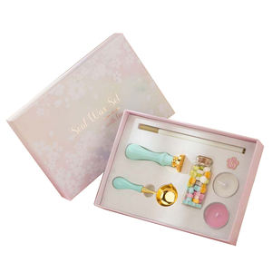 School Graduation Gift Copper Fire Lacquer <b>Seal</b> Set Envelop Sealing <b>Wax</b> Stamp with Logo - Product Image 3