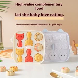 Moule à gâteau en silicone mignon à thème chaton résistant aux hautes températures moule à gâteau de riz à griffes de bébé chat pour la nourriture complémentaire des enfants - Product Image 2