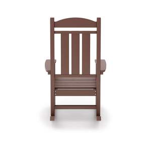 DB Pecan Balancín de porche tradicional Clásico HDPE Poly Lumber para porche cómodo Patio Muebles de jardín - Product Image 4