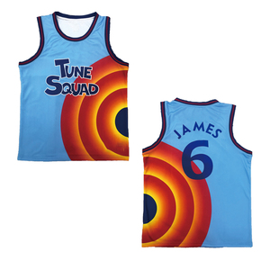 Camisetas de baloncesto de la edición de la ciudad, uniforme personalizado del equipo <span class=keywords><strong>Tune</strong></span>, James, color púrpura, precio barato de fábrica, venta al por mayor - Product Image 3