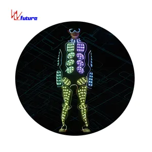 DMX Wireless Controlled Waterproof Led Suit Costume for <strong>Jetpack</strong>, Waterproof Snow Borad Ski Led Costume - Product Image 1