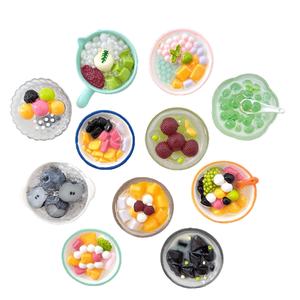 แม่เหล็กติดตู้เย็นอาหาร3D ฤดูร้อนดีไซน์ทันสมัยลูกปัดเรซินแบบป๊อปทำจากผงน้ำแข็งขายส่ง - Product Image 5