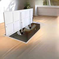 Porte d'accès au plancher escamotable électrique en acier allié robuste pour installation en sous-sol