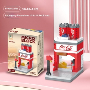 Set de Bloques de Construcción de la Calle de la Ciudad, Modelos de Tiendas de McDonald's y Pepsi, Ladrillos de Arquitectura Creativa, <span class=keywords><strong>Juguete</strong></span> Electrónico de 40 Piezas - Product Image 6