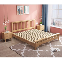 Cama King Size Moderna Elande de Roble con Plataforma de Almacenamiento y Elevación a Gas de Altura Ajustable para Dormitorio Principal