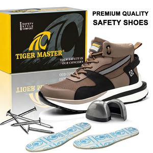 נגד החלקה שמן חומצה התנגדות התנגדות משקל קל הגנה עבודה הגנה נגד החלקה פלדה בוהן נעלי בטיחות לגברים - Product Image 3