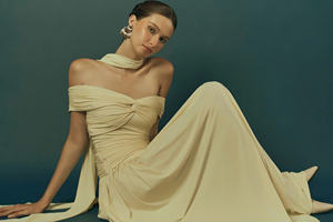 ชุดเดรสเปิดไหล่ออร่าสไตล์ลำลองสำหรับผู้หญิงเสื้อผ้าฤดูร้อนพร้อมบริการผลิตในเวียดนาม - Product Image 3