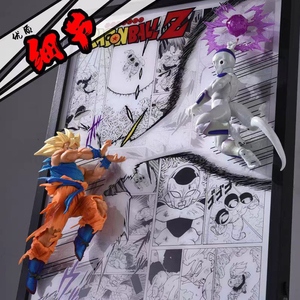 Pósteres de Figuras de Anime 3D de Dragon Ball, Confrontación entre Felisa y <span class=keywords><strong>Goku</strong></span>, Figuras de Anime, Juguetes Coleccionables, Figura de Super Saiyan, Decoración - Product Image 6