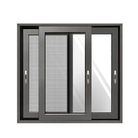 Ventana Corredera de Aluminio Resistente a Huracanes, Eficiente Energéticamente, con Vidrio Doble, Certificación NFRC AS2047