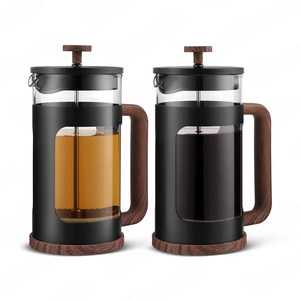 Cafetera Francesa Emode de Acero Inoxidable con Mango de Madera de Nogal de 32 oz, Cafetera y Tetera de Alta Calidad para Cafetería - Product Image 6