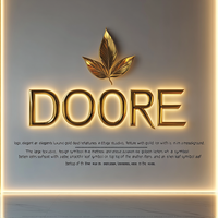 Enseigne CARREY Lettres de canal rétro-éclairées à LED 3D Enseignes en laiton logo mural lumineux Enseigne commerciale personnalisée pour l'extérieur Logo commercial