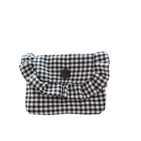 Dompet Kartu Lipat Berpinggiran Rumbai, Dompet ID Elegan, Dompet Koin Portabel, Kantong Serbaguna untuk Kosmetik dan Barang Penting Kecil