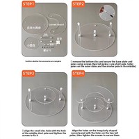 Étagère de rangement en acrylique personnalisée, présentoir de parfums à 2 étagères, moderne, simple, transparent, à plusieurs niveaux.