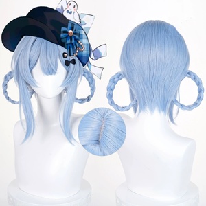 <span class=keywords><strong>Parrucca</strong></span> Sintetica Corta Blu da 35cm per Cosplay di Tachibana Sherry, Stile Anime Magico, per Feste di Halloween - Product Image 1