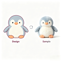 Peluche pingouin personnalisée OEM ODM, jouet en peluche doux et moelleux, poupée animale pour enfants, cadeau, décoration de vacances, peluches promotionnelles
