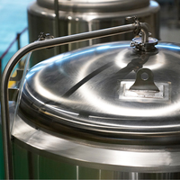 Nouveau design 2000L 4000L 5000L Cuve de fermentation en acier inoxydable à double paroi, à chemise glycolée, avec trappe latérale, pour brasserie et alcool, avec pompe PLC