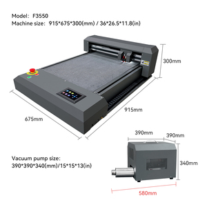 Purcell 3550 kép Đầu phẳng giường chết máy cắt creasing A3 A4 tấm Vinyl Sticker Cutter hộp giấy decal Máy cắt - Product Image 2