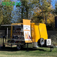 Wecare Petites machines à grignoter personnalisées camions de nourriture mini cuisine mobile entièrement équipée bbq remorque de restauration rapide à vendre