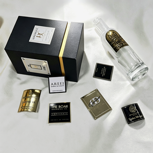 CD Textured Aluminum Logo Plate Shiny Batch Process Metal <b>Label</b> for High-End Electronic Packaging - Product Image 5