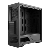 Boîtier d'ordinateur ATX Mid-Tower GameMax Shine avec panneau avant ARGB, alimentation à chargement par le bas, construction en acier, ventilateur de 12 cm, prend en charge les cartes mères ATX Max