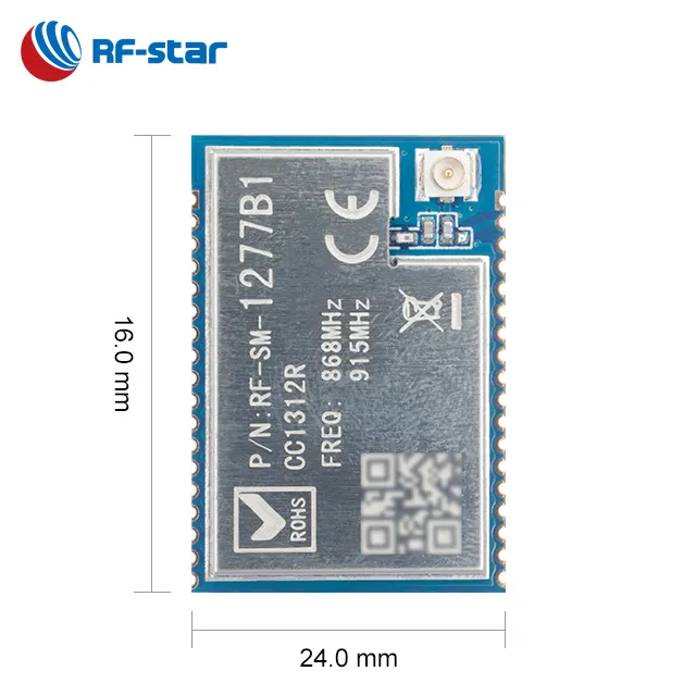 장거리 TI CC1312R CC1312 유연한 저전력 라디오 컨트롤러 433 mhz 868mhz 915 MHz 수신기 및 송신기 RF lora 모듈