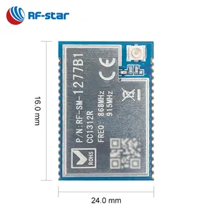 Uzun menzilli TI CC1312R CC1312 esnek düşük güç radyo kontrol 868mhz 915 MHz alıcı ve verici RF lora modülü