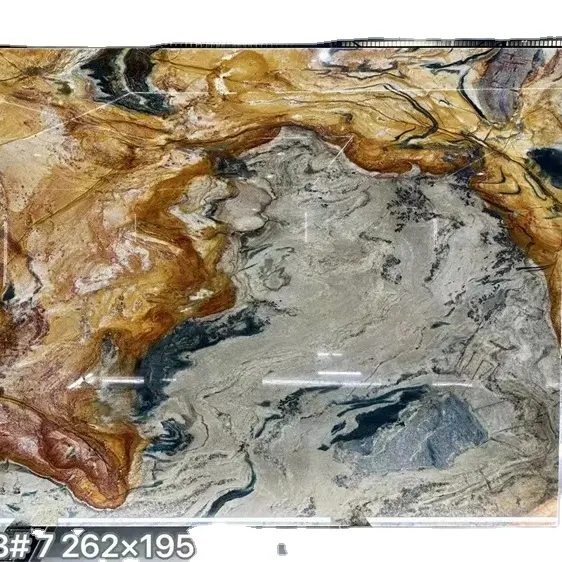 천연 청색 규암 브라질 규암 돌 장식용 고급 규암 석판