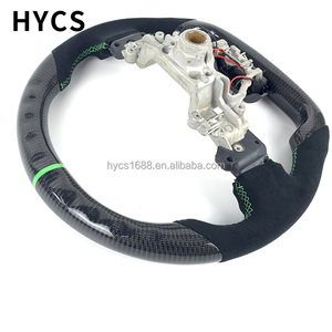 พวงมาลัยแสดงผล LED คาร์บอนไฟเบอร์ Jdm อุปกรณ์เสริมภายในรถแข่งสำหรับ <span class=keywords><strong>Subaru</strong></span> <span class=keywords><strong>EVO</strong></span> <span class=keywords><strong>10</strong></span> WRX STI - Product Image 5