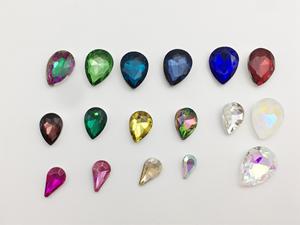 Commercio all'ingrosso DIY vetro trasparente strass 18*25 punto bianco <span class=keywords><strong>scarpe</strong></span> con retro, abbigliamento, valigie, fiore a punta colla inferiore - Product Image 5