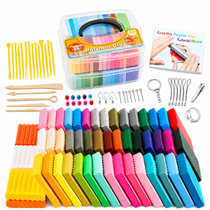 <span class=keywords><strong>Set</strong></span> di Argilla Polimerica Flessibile Professionale per Bambini, 50 Colori, Non Seccante, 20G, per Fai-da-Te - Product Image 5