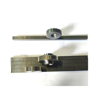Système d'actionneur linéaire anti-corrosion en acier inoxydable forgé haute résistance pour engrenages de rack de machines alimentaires, avec dents rectifiées avec précision