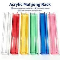 Poussoir de Mahjong en Acrylique Couleur Personnalisée avec Poussoir Magnétique Festonné, Durable, Non Toxique, Recyclable pour le Jeu de Casino