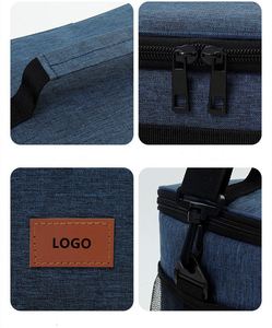 <b>Insulated</b> Reusable <b>Lunch</b> <b>Box</b> for Picnic Hiking Leakproof Cooler Tote Bag With Adjustable Shoulder Strap Promotion Gift - Product Image 2