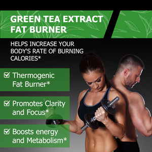 Private Label Green Tea Extract Fat Burner Capsules Promotes Clarity and Focus Supports Healthy Digestion Metabolism Boost - Product Image 4