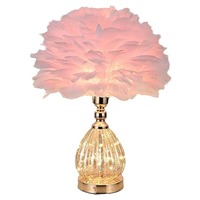 Lampe de bureau à plumes E27, 3 températures de couleur, lampe de table décorative moderne pour la décoration de la maison et du bureau