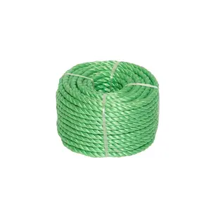 PP cord High Quality High Strength 6mm PP Split Film Twisted agriculture banana rope