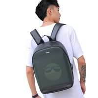 Sac à dos intelligent avec écran LED caché, contrôle WIFI, édition de logiciels, tendance 2021, nouveau modèle, étanche