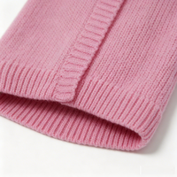 Pull en tricot doux et chaud pour chien, col classique rose luxueux, pour chiens de petite et moyenne taille