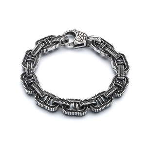 Vintage Elegant Trendy Men's Gold Plated Stainless Steel Geometric Hip Hop Bangle Jewelry Christmas Gift - Product Image 2