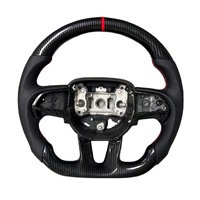 Volant en fibre de carbone avec LED personnalisées pour Dodge Challenger Charger SRT RT GT 2015-2024