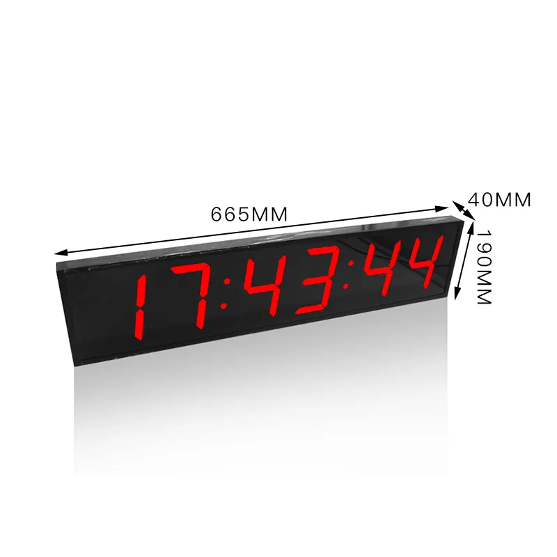 [Jinling Shiyin]4'' 6 Digits Rechargeable Digital LED Wall Clock with Remote Control