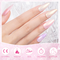 BOZLIN Gel de construction pour ongles BIAB 12 couleurs, sans HEMA, sans TPO, gel nacré en bouteille, marque OEM, gel de construction liquide nacré pour ongles