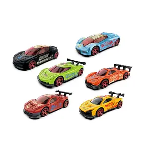 KUNYANG regalo di promozione all'ingrosso mini modello in metallo più tipi di auto da corsa miste scorrevoli per bambini die cast macchinina 1:64