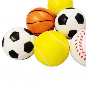 Pelota Antiestrés de Espuma de PU de 63 mm con Diseño de Fútbol, Emoticonos y Logotipo Impreso - Product Image 3